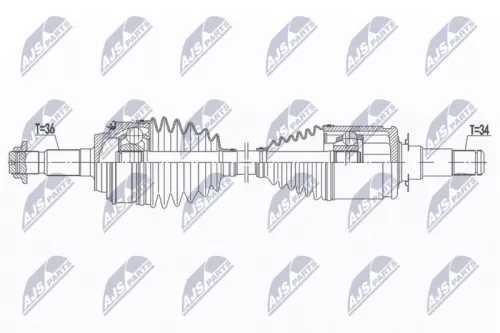 NTY NTY NPW-TY-147 NTY NPW-TY-147 Drive Shaft 