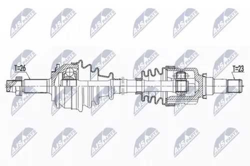 NTY NTY NPW-TY-165 NTY NPW-TY-165 Drive Shaft 