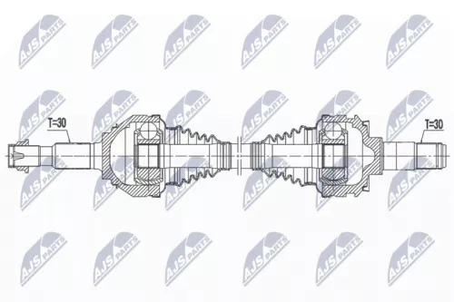 NTY NTY NPW-TY-183 NTY NPW-TY-183 Drive Shaft 