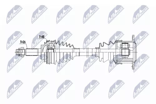 NTY NPW-TY-197 Drive Shaft