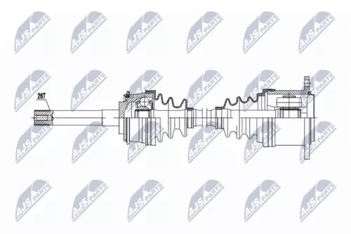 NTY NTY NPW-TY-202 NTY NPW-TY-202 Drive Shaft 