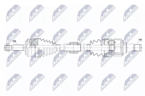 NTY NTY NPW-TY-203 NTY NPW-TY-203 Drive Shaft 