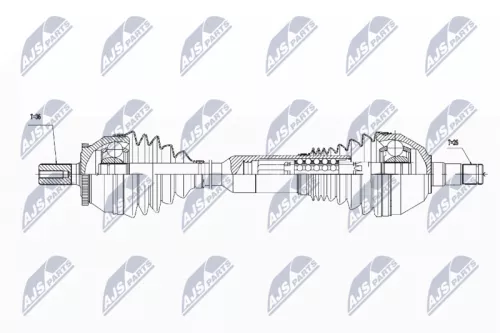 NTY NTY NPW-VV-017 NTY NPW-VV-017 Drive Shaft 
