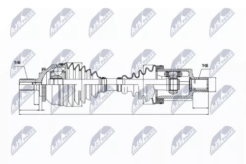Front Left NTY Drive Shaft