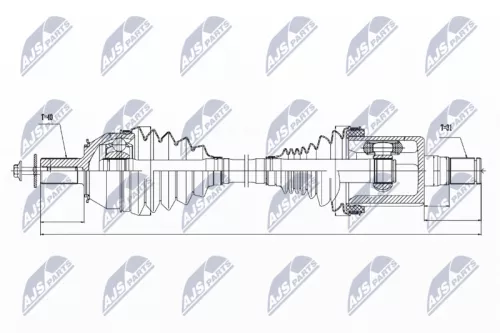 NTY NTY NPW-VV-027 NTY NPW-VV-027 Drive Shaft 