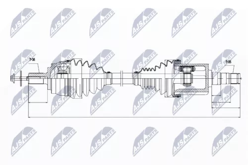 NTY NPW-VV-030 Drive Shaft