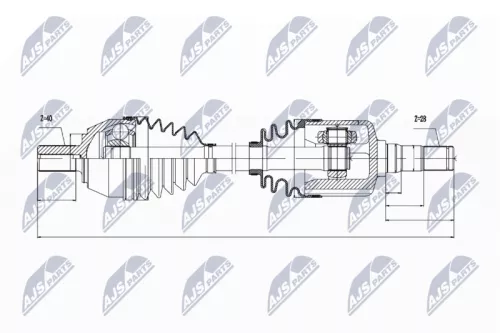 Front Left NTY Drive Shaft