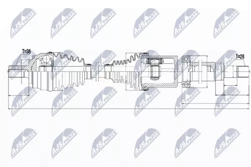 NTY NPW-VV-065 Drive Shaft
