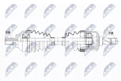 NTY NTY (NPW-VV-067) Front Left NTY Drive Shaft 