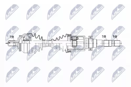 NTY NTY (NPW-VV-147) Front Right NTY Drive Shaft 