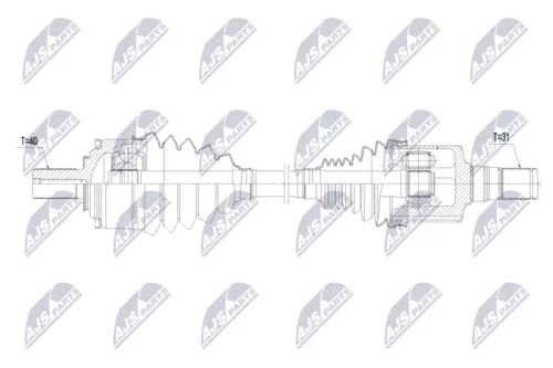 NTY NPW-VV-176 Drive Shaft