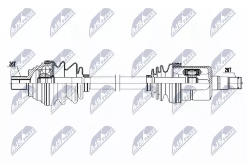 NTY NTY NPW-VW-052 NTY NPW-VW-052 Drive Shaft 