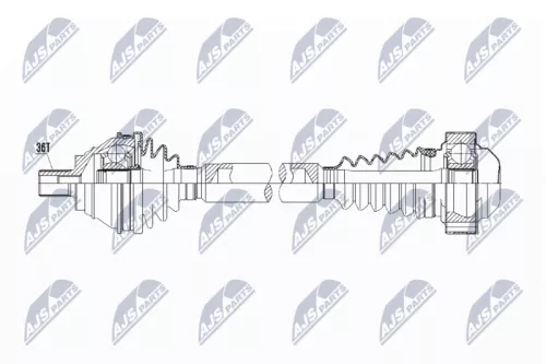 NTY NTY NPW-VW-060 NTY NPW-VW-060 Drive Shaft 