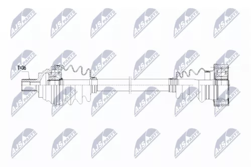 NTY NPW-VW-067 Drive Shaft