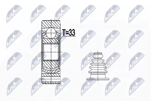 Inner Front NTY Cv Joint & Boot Kit