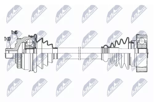 NTY NTY NPW-VW-091 NTY NPW-VW-091 Drive Shaft 
