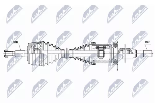 NTY NTY NPW-VW-131 NTY NPW-VW-131 Drive Shaft 