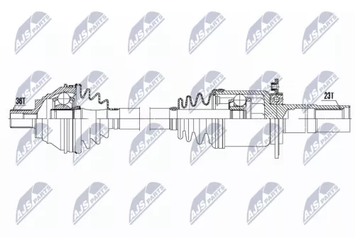 NTY NTY NPW-VW-135 NTY NPW-VW-135 Drive Shaft 