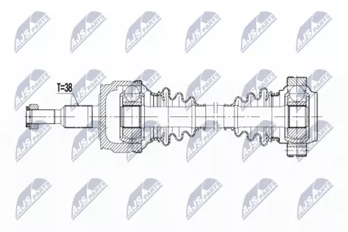 NTY NPW-VW-189 Drive Shaft