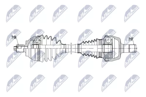 NTY NPW-VW-220 Drive Shaft