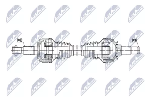 NTY NPW-VW-222 Drive Shaft