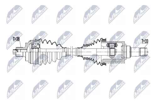NTY NTY NPW-VW-227 NTY NPW-VW-227 Drive Shaft 