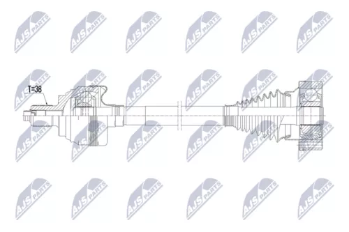 NTY NPW-VW-241 Drive Shaft