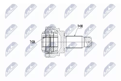 Outer Rear NTY Cv Joint & Boot Kit