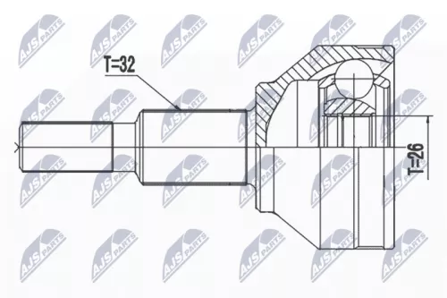 Front Outer NTY Cv Joint & Boot Kit