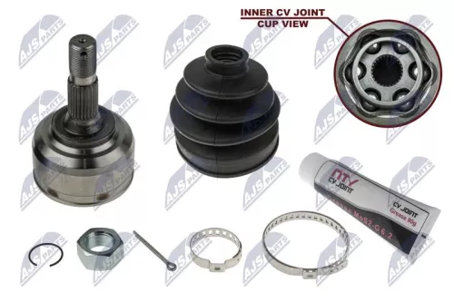 NTY NTY NPZ-CT-020 Front Right Front Left NTY Cv Joint & Boot Kit 