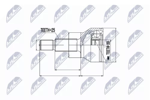 Front Left Front Right NTY Cv Joint & Boot Kit