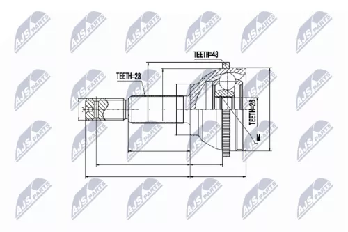 Front Right Front Left NTY Cv Joint & Boot Kit