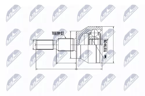 Front Right Front Left NTY Cv Joint & Boot Kit