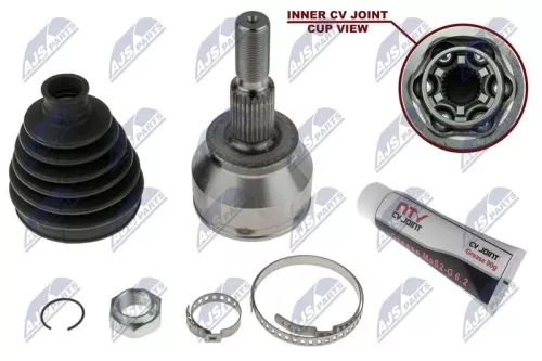 NTY NTY NPZ-FR-050 Front Right Front Left NTY Cv Joint & Boot Kit 