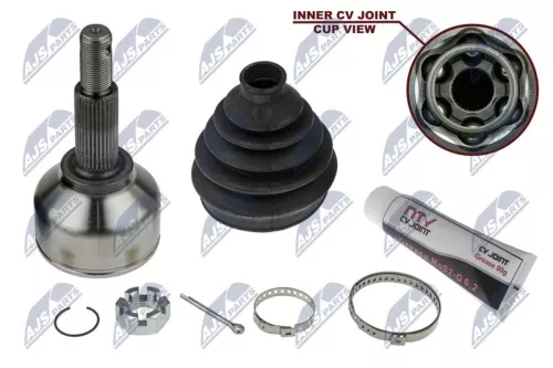 NTY NTY NPZ-FR-053 Front Right Front Left NTY Cv Joint & Boot Kit 