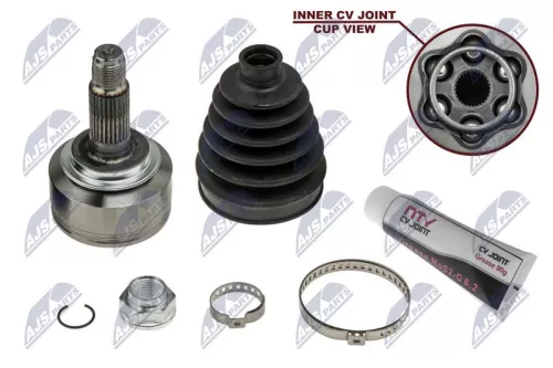 NTY NTY NPZ-HD-039 Front Left Front Right NTY Cv Joint & Boot Kit 