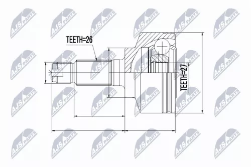 Front Left Front Right NTY Cv Joint & Boot Kit