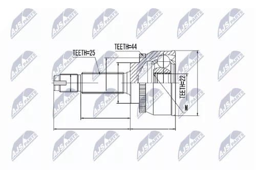 Front Left Inner Front Right NTY Cv Joint & Boot Kit