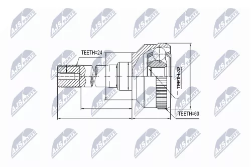 Front Right Front Left NTY Cv Joint & Boot Kit