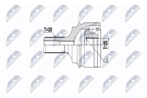 Front Right Front Left NTY Cv Joint & Boot Kit