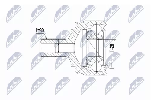 Front Right Front Left NTY Cv Joint & Boot Kit