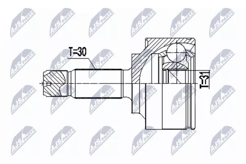 Front Outer NTY Cv Joint & Boot Kit