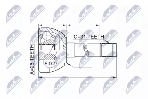 Outer NTY Cv Joint & Boot Kit