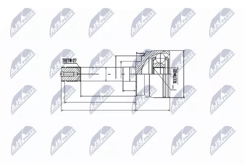 Front Right Front Left NTY Cv Joint & Boot Kit