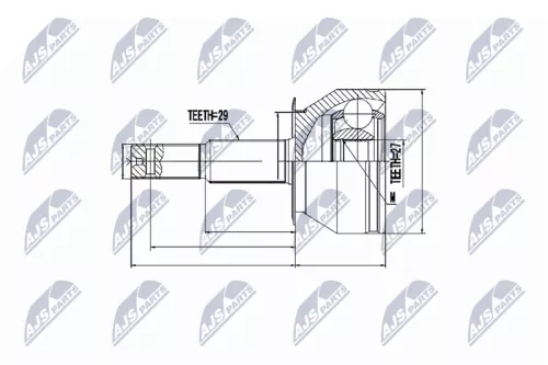 Front Right Front Left NTY Cv Joint & Boot Kit