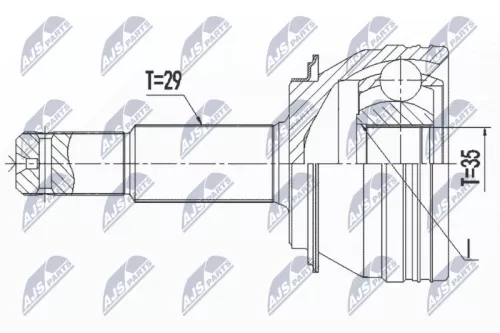 Front Left Front Right NTY Cv Joint & Boot Kit