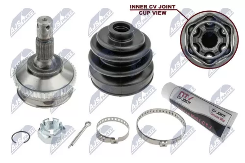 NTY NTY NPZ-PE-027 Front Right Front Left NTY Cv Joint & Boot Kit 
