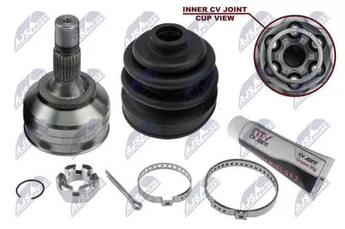 NTY NTY NPZ-PE-030 Front Right Front Left NTY Cv Joint & Boot Kit 