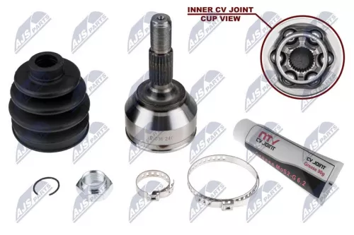 NTY NTY NPZ-PE-036 Front Left Front Right Outer NTY Cv Joint & Boot Kit 