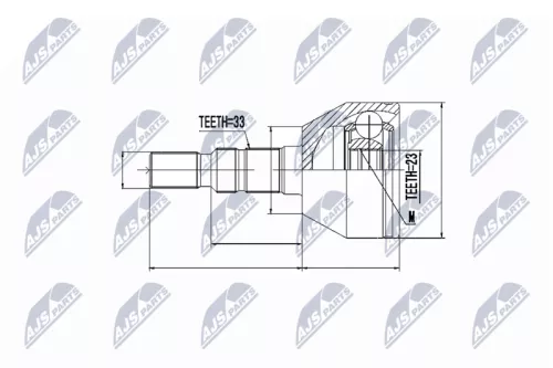 Front Left Front Right NTY Cv Joint & Boot Kit